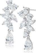 CZ by Kenneth Jay Lane Pear Marquise Drop Earrings