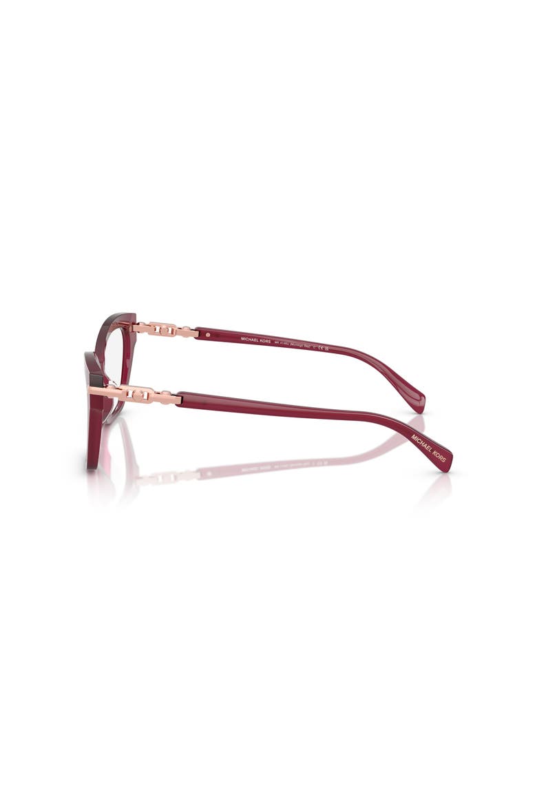 54mm Square optical glasses, Alternate, color, Red