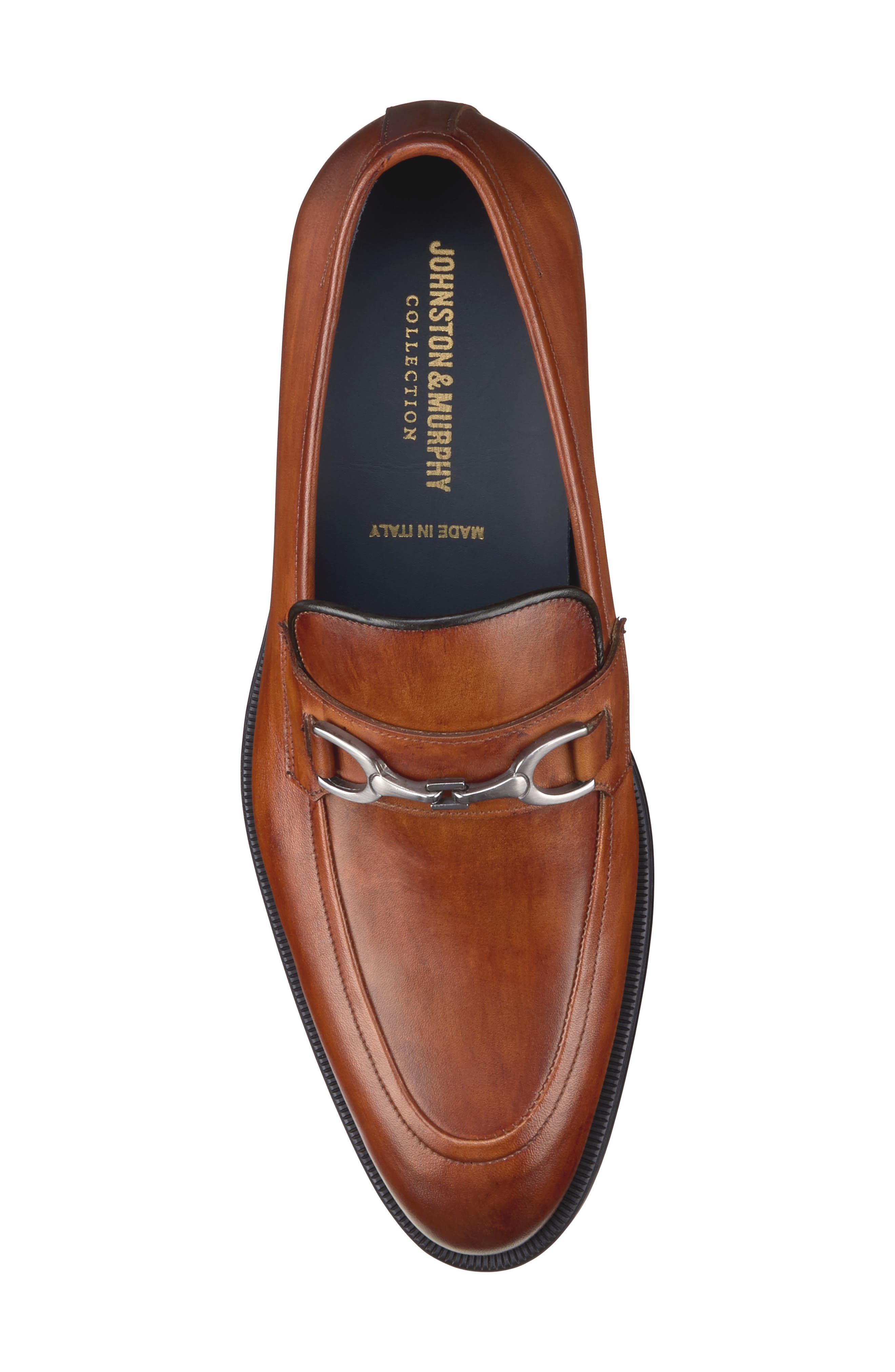 Johnston & Murphy Flynch Bit Loafer, Alternate, color, Tan Italian Calfskin