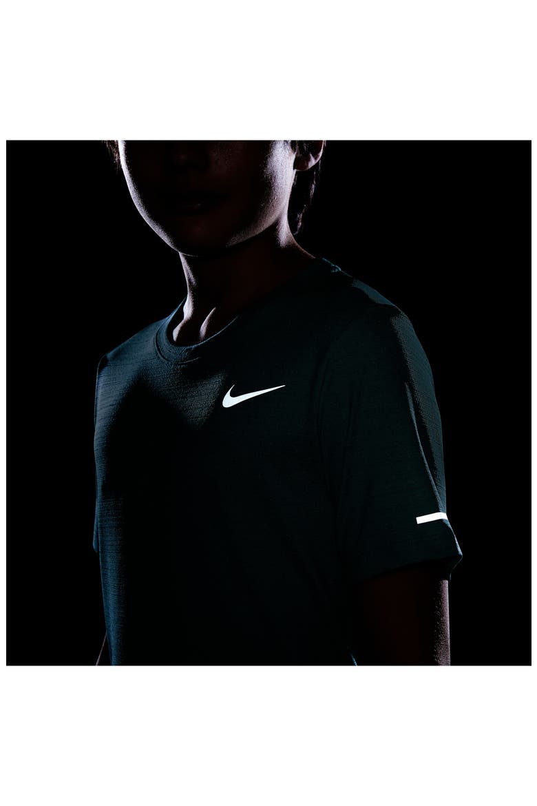 Kids' Dri-FIT Miler Training T-Shirt, Alternate, color, 345 DUSTY CACTUS