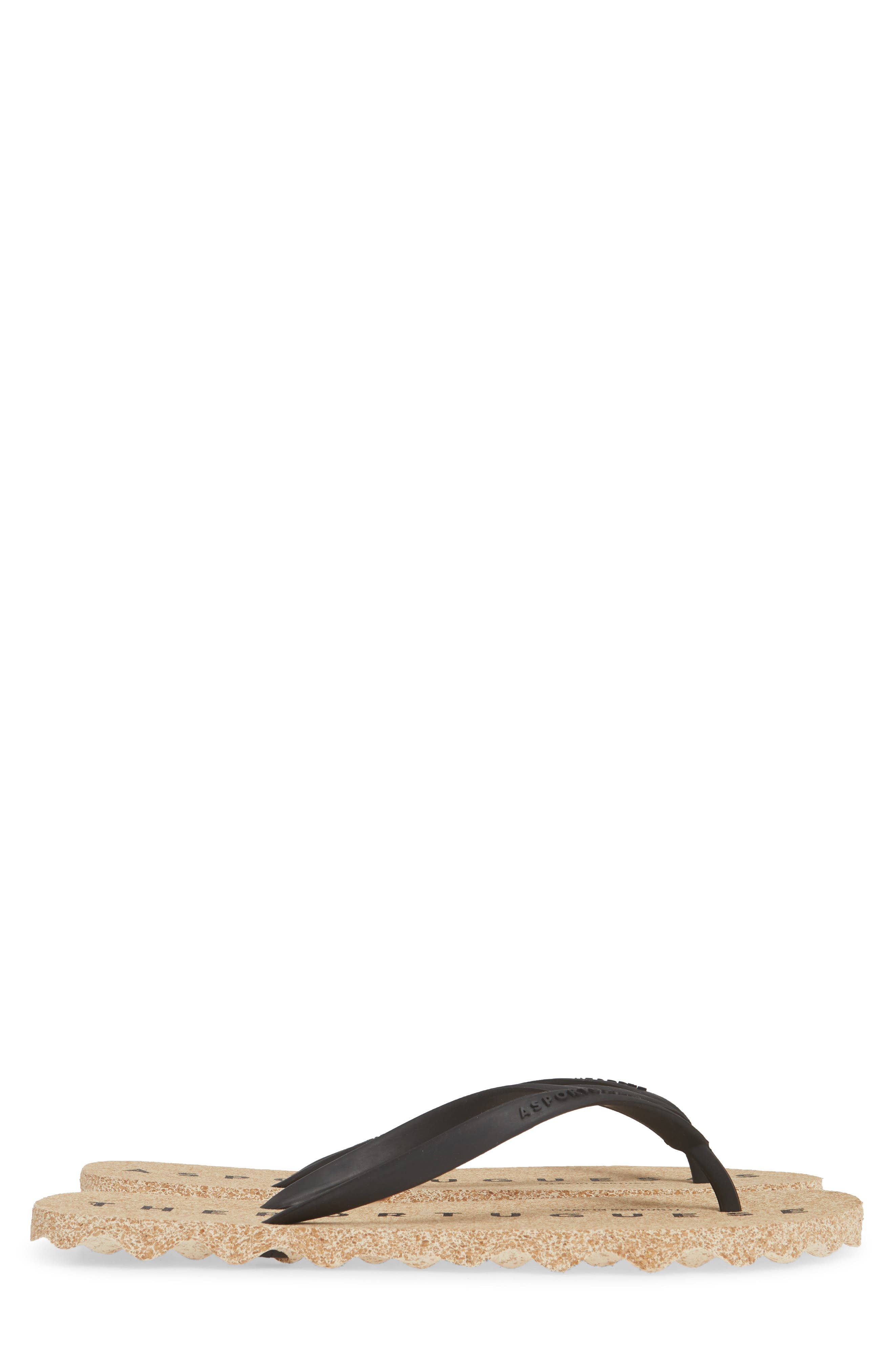 Fly London Base Flip Flop, Alternate, color, NATURAL/ BLACK CORK