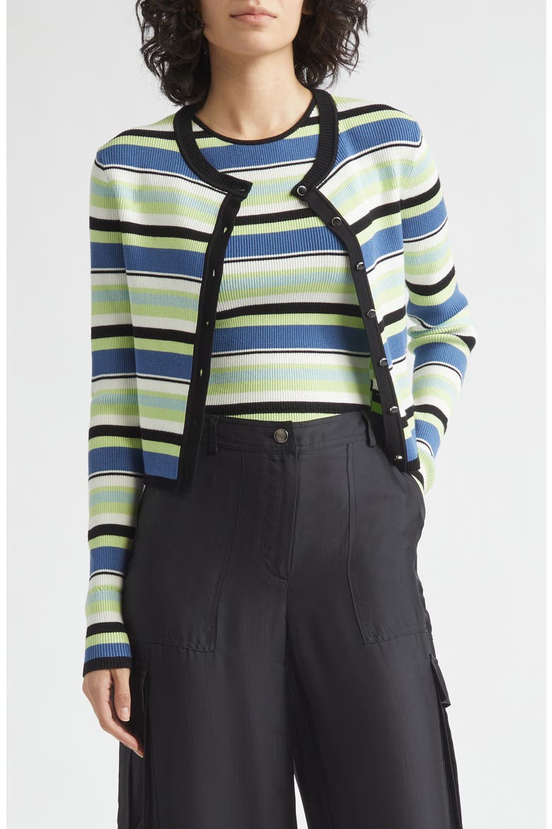 Zoe Crop Cardigan, Main, color, OCEAN/ KEYLIME MULTI