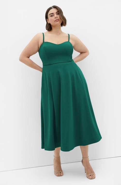 City Chic Pleated Sleeveless Maxi Dress