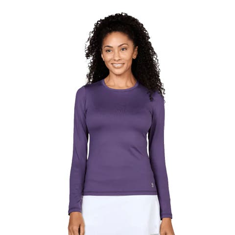 UV Colors Womens Long Sleeve Tennis Shirt