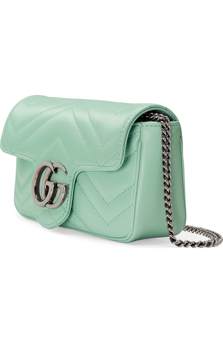 Gucci Super Mini GG Matelassé Leather Crossbody Bag, Alternate, color,