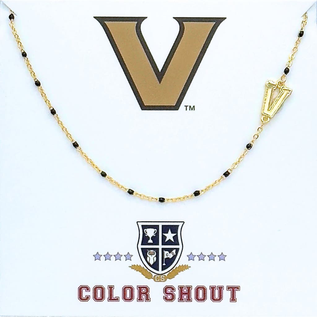 Color Shout Vanderbilt Side Necklace In Gold