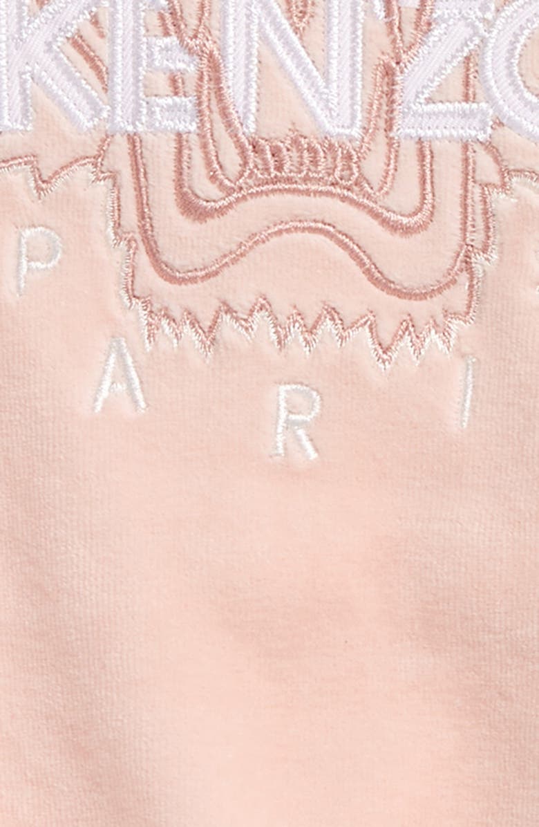 KENZO Tiger Embroidered One-Piece Footed Pajamas, Alternate, color, 