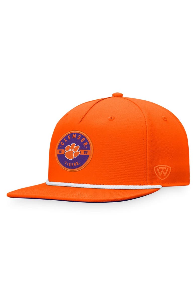 TOP OF THE WORLD Men's Top of the World Orange Clemson Tigers Bank Hat, Main, color, 
