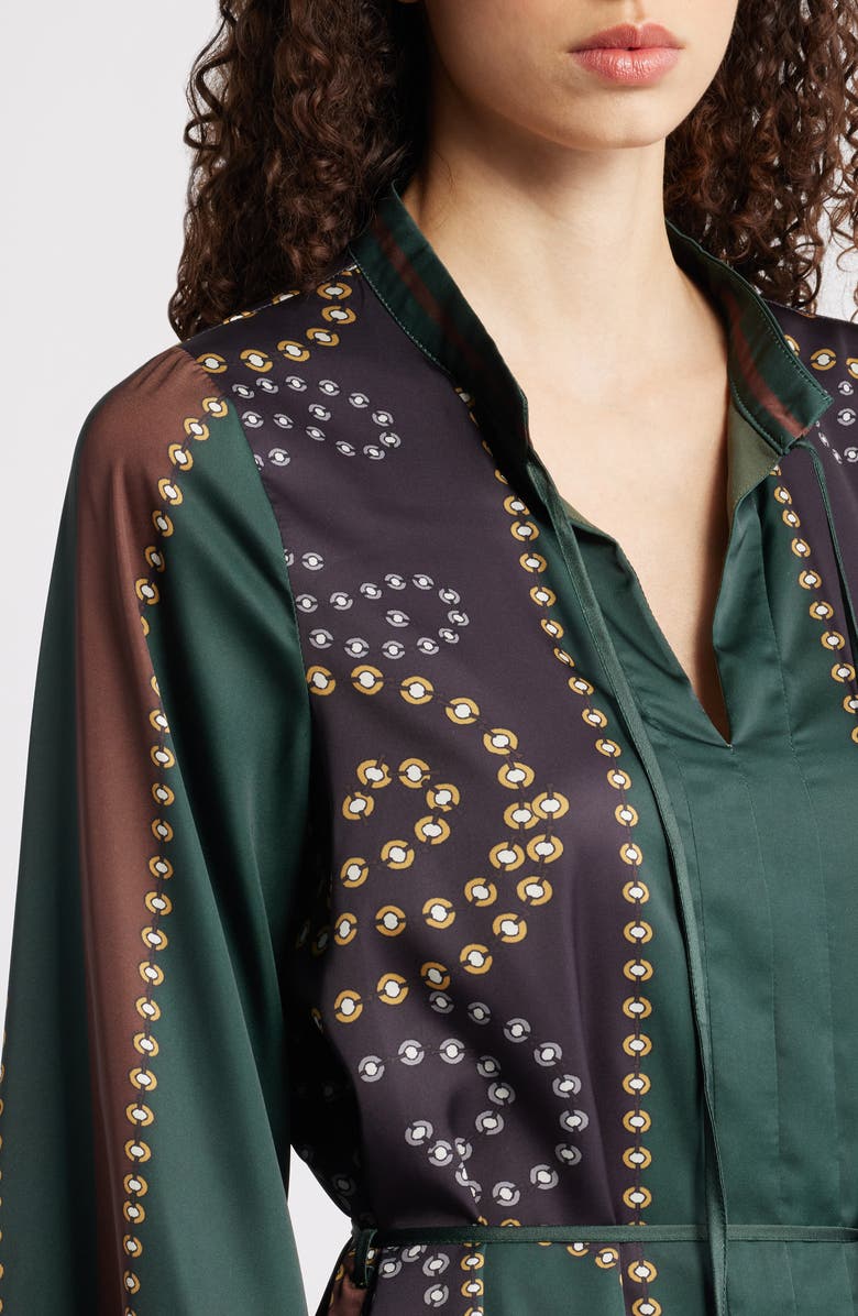 CIEBON Timber Long Sleeve Dress, Alternate, color, Green Multi