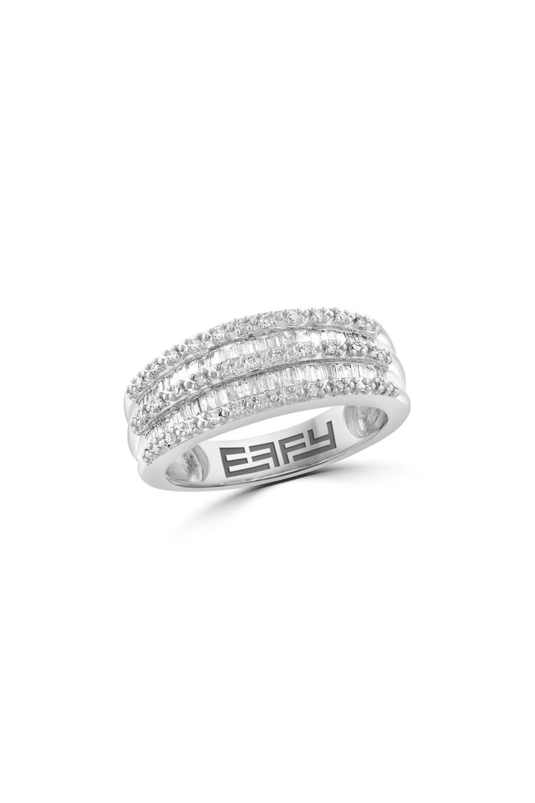 Sterling Silver Diamond Band Ring, Main, color, SILVER