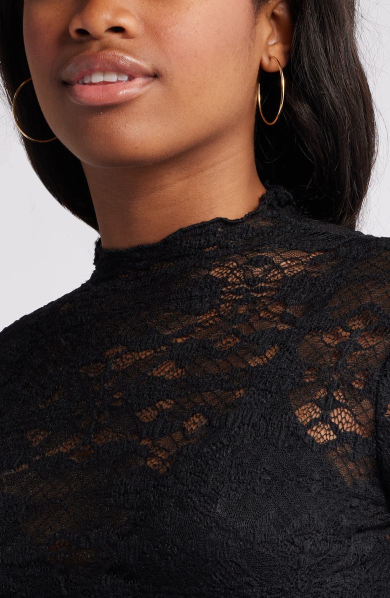 BP. Mock Neck Lace Top, Alternate, color,