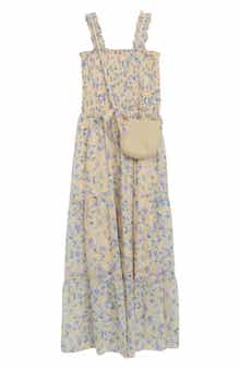 Speechless Kids' Smocked Maxi Dress & Purse Set