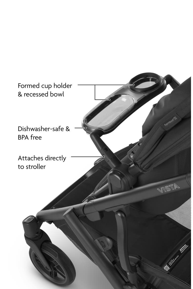 Snack Tray for Vista, Cruz & RumbleSeat, Alternate, color, BLACK