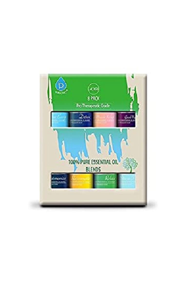 8 Pack of 100% Pure Essential Aromatherapy Oils, Alternate, color, Multicolor