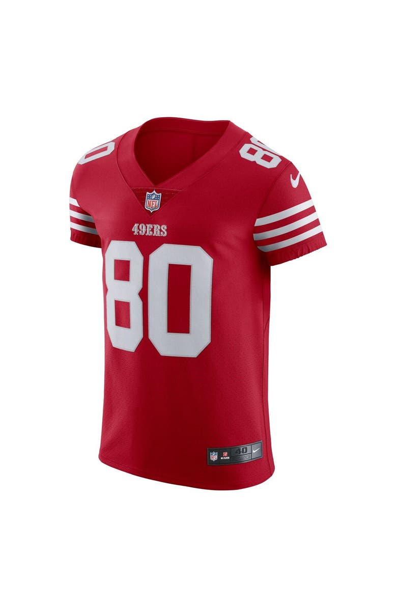 Nike Men's Nike Jerry Rice Scarlet San Francisco 49ers Vapor Elite Retired Player Jersey, Alternate, color, Scarlet