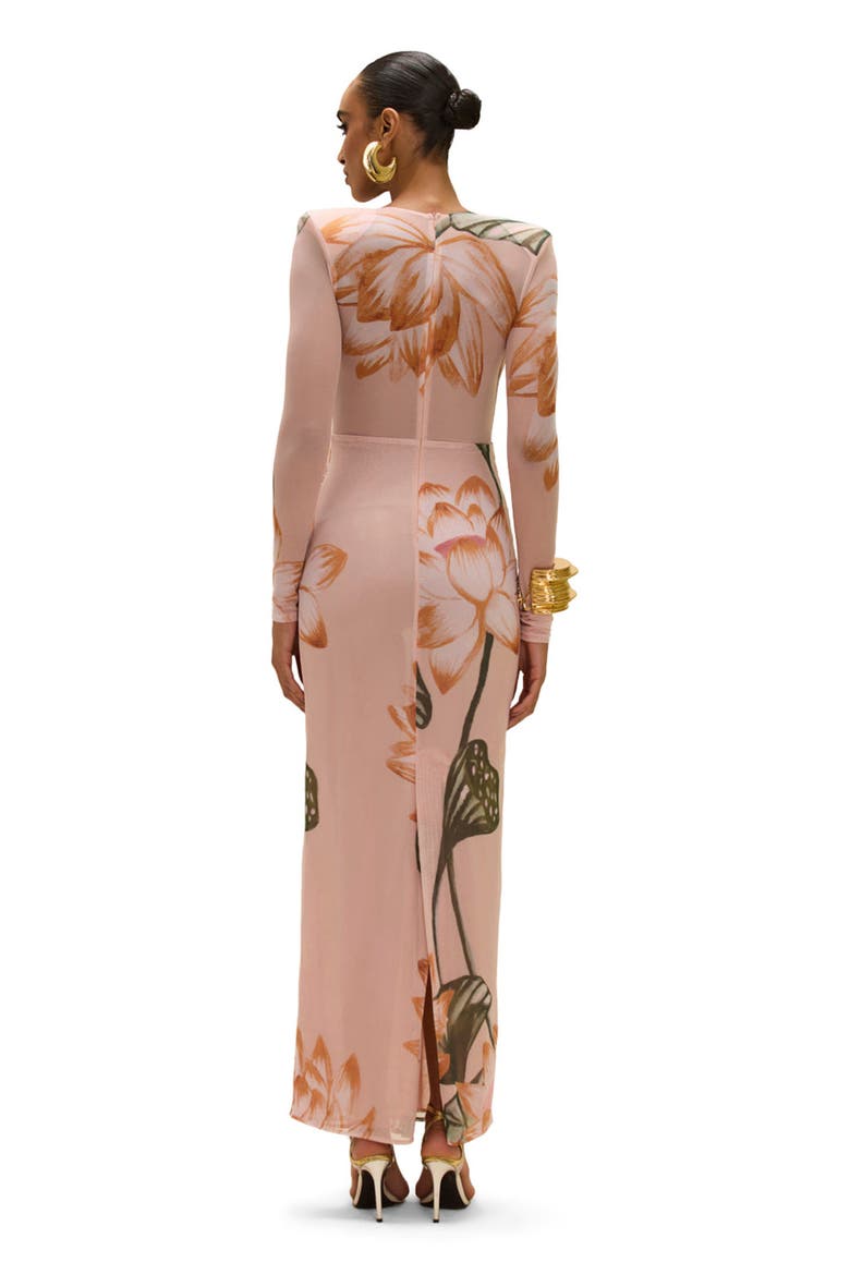 Lotus Long Sleeve Maxi Dress, Alternate, color, LIGHT PINK