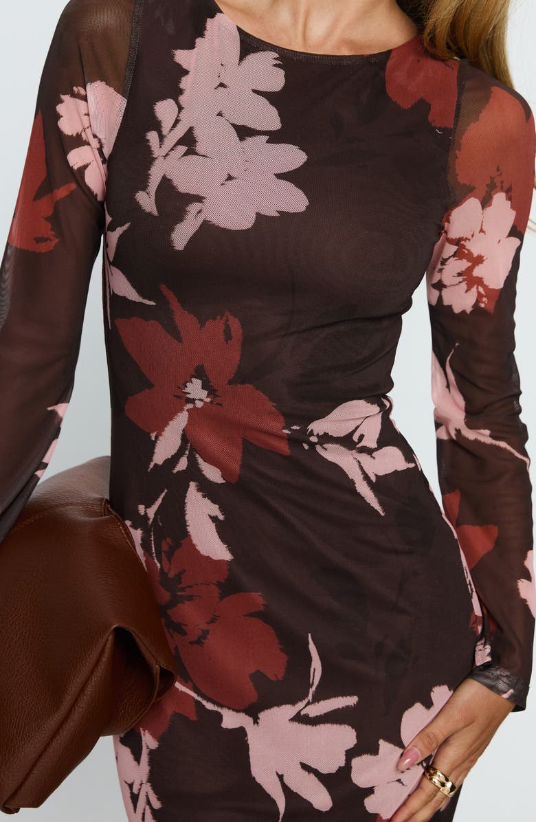 Princess Polly Istefania Long Sleeve Floral Maxi Dress, Alternate, color, 