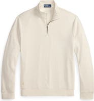 Polo Ralph Lauren Textured Double Knit Quarter Zip Pullover