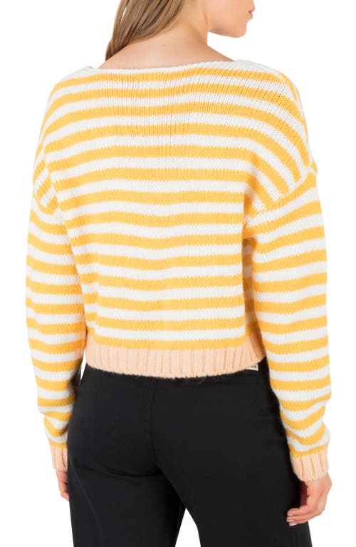 Hurley Campfire V-neck Sweater In Yellow