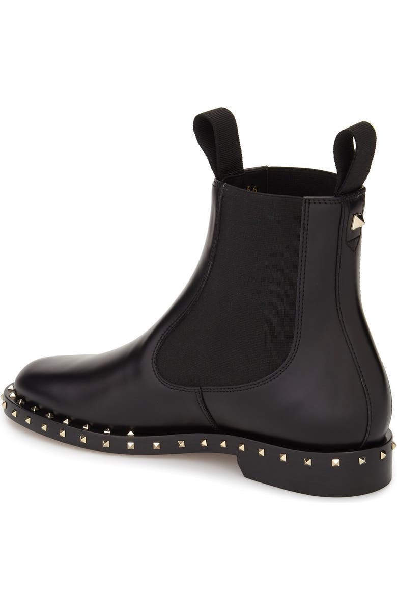 Valentino Garavani Rockstud Chelsea Boot, Alternate, color,