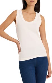 NIC+ZOE Perfect Knit Rib Scoop Neck Tank