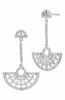 Art Deco Cubic Zirconia Drop Earrings
