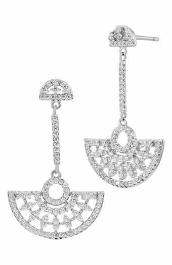 Art Deco Cubic Zirconia Drop Earrings