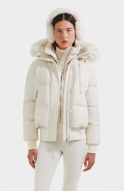 Rudsak Cieyna Down Bomber In White