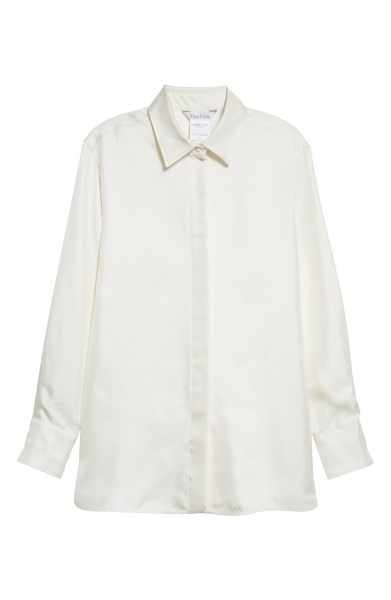 Max Mara Molina Silk Shirt, Alternate, color, 