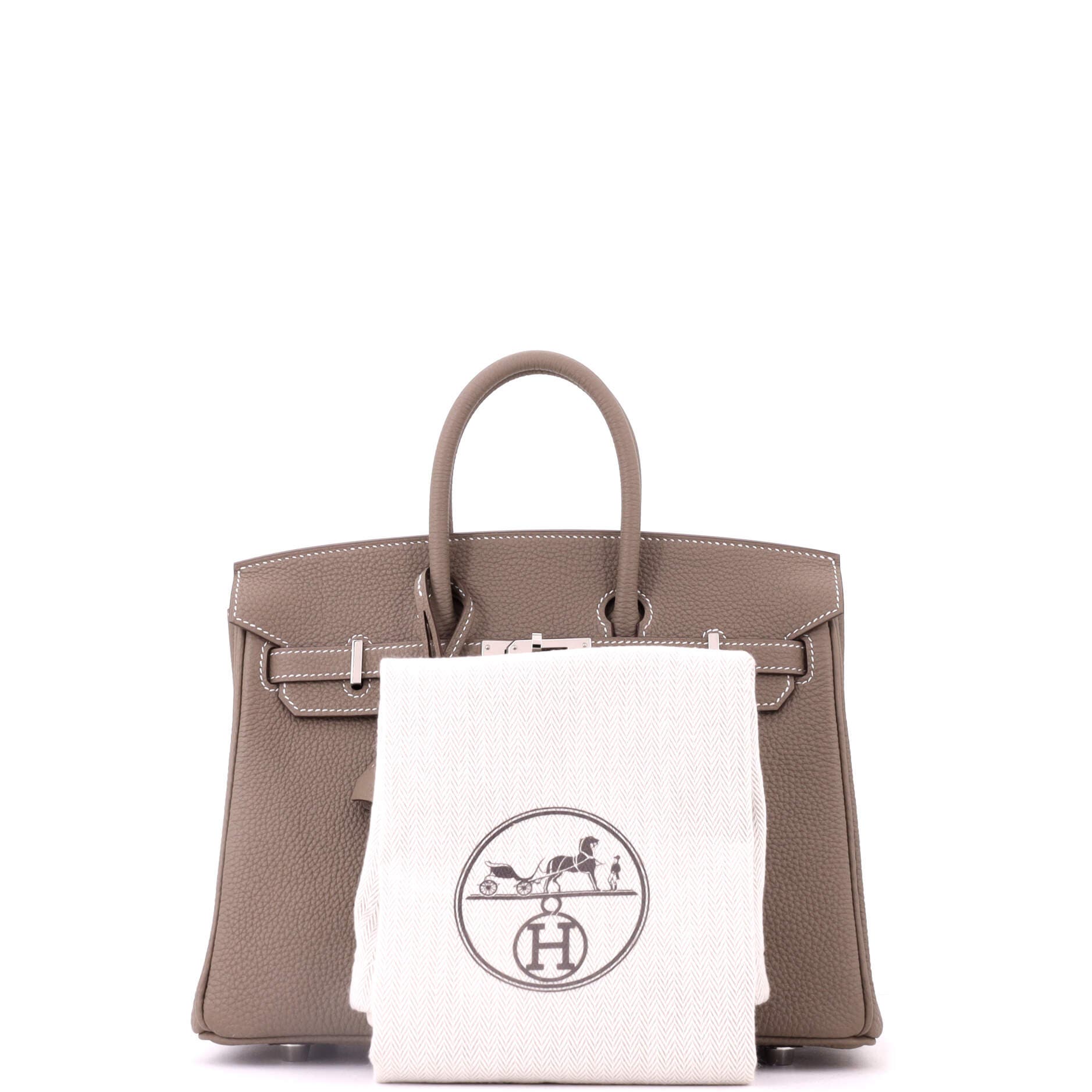 Birkin Handbag Grey Togo with Palladium Hardware 25, Alternate, color, Etoupe