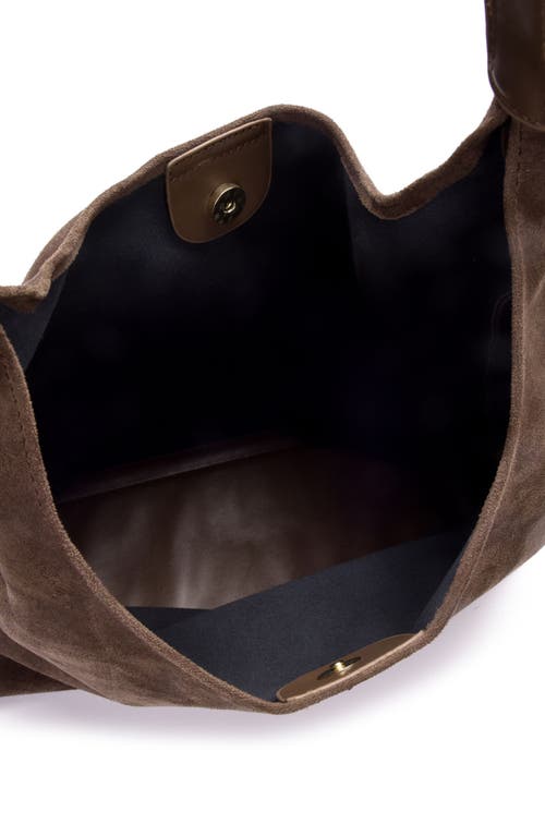 Adornia Slouchy Shoulder Bag In Brown