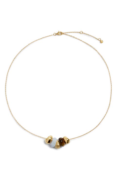Antica Multistone Chain Necklace