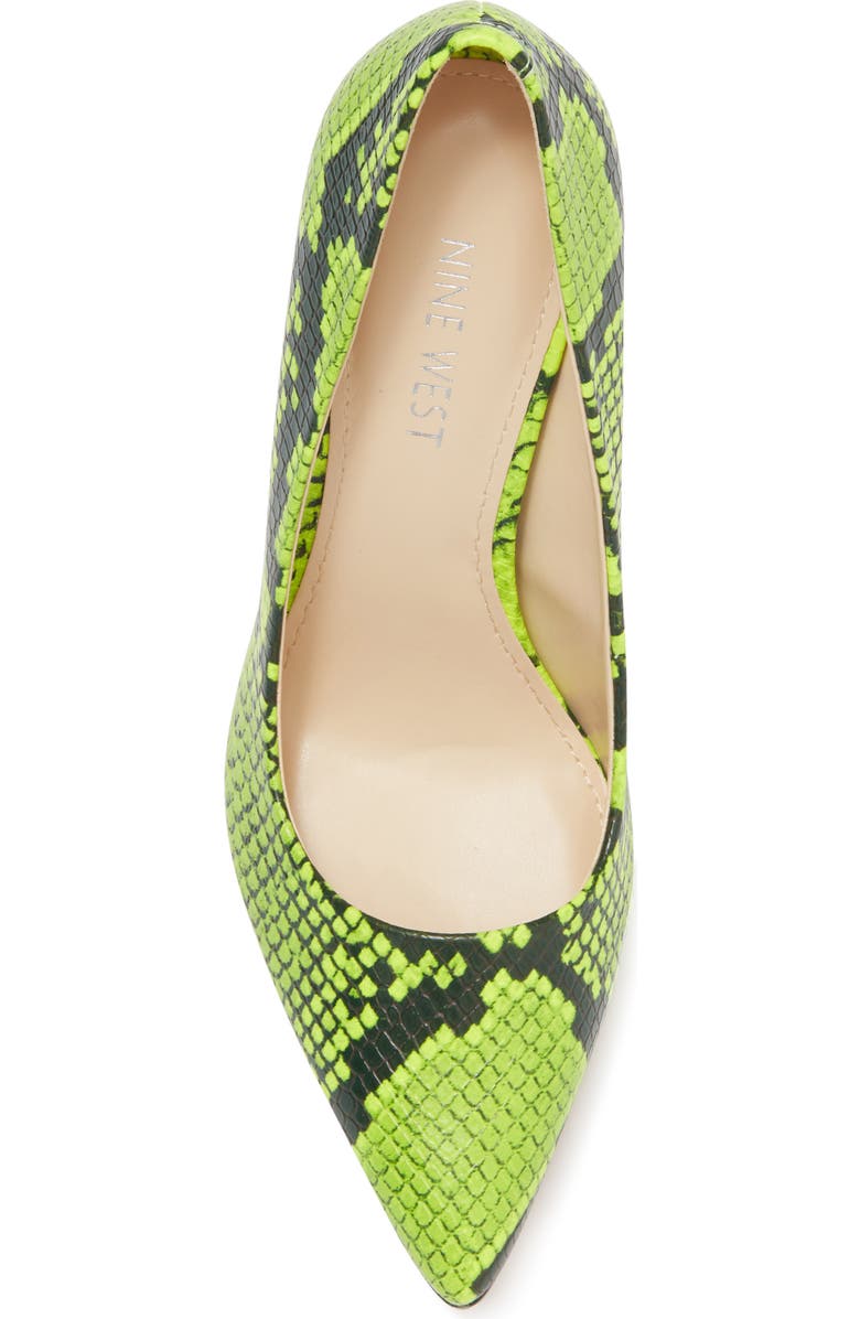 Nine West Act Snakeskin Embossed Pump, Alternate, color,