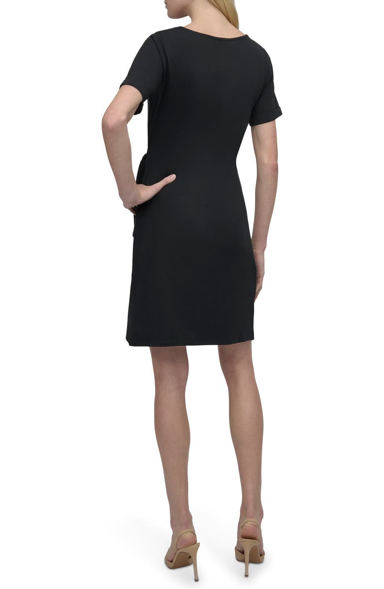 DKNY Side Tie A-Line Dress, Alternate, color,