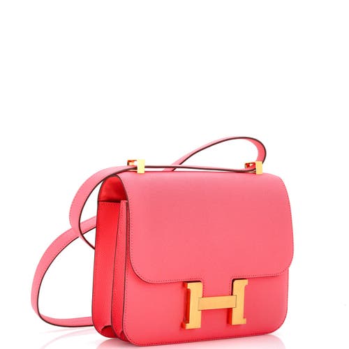 Pre-owned Hermes Hermes Constance Bag Epsom 24 In Pink