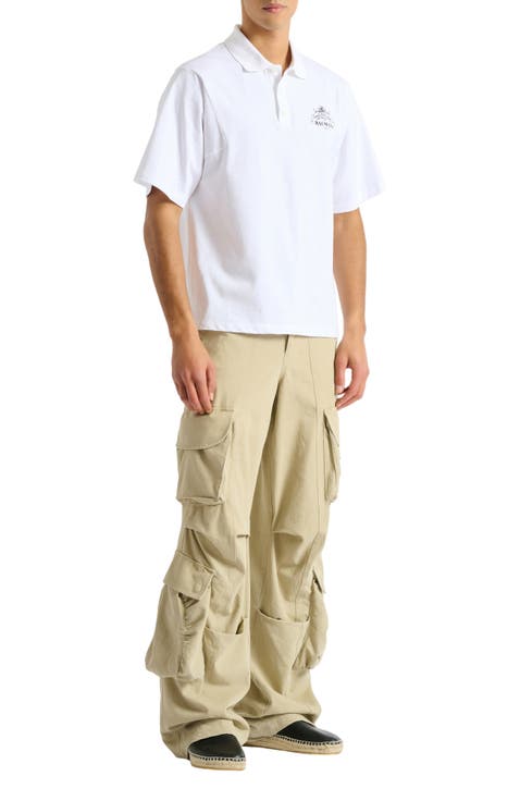 Printed Balmain Vine polo
