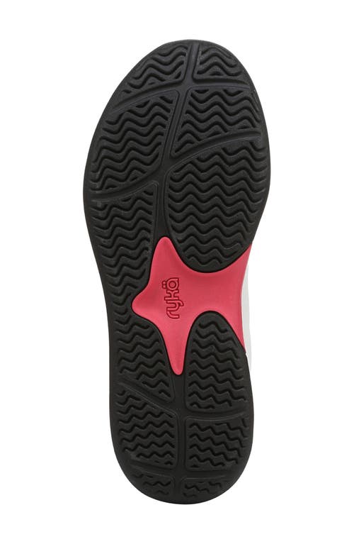 Ryka Rykä Court Agility Sneaker In White/popstar Pink