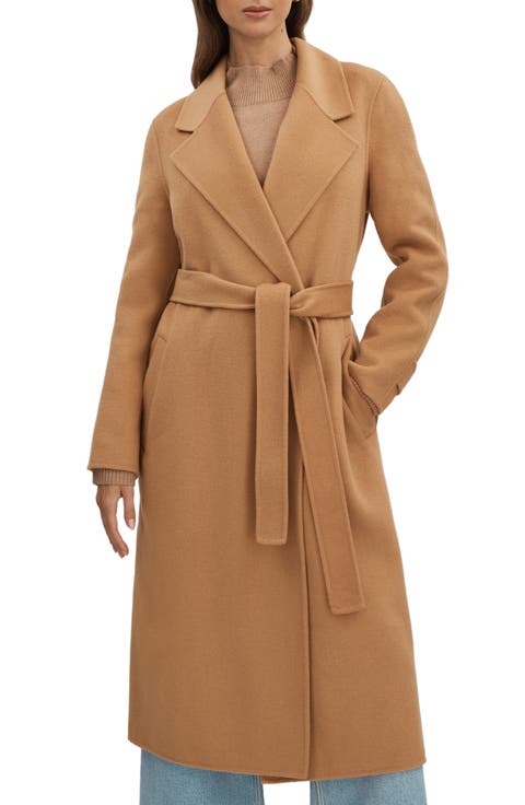 Emile Belted Wool Blend Coat