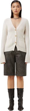 GOBI Mongolian Cashmere Buttoned Cashmere V-Neck Cardigan