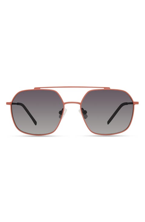 Thyme 52mm Polarized Aviator Sunglasses