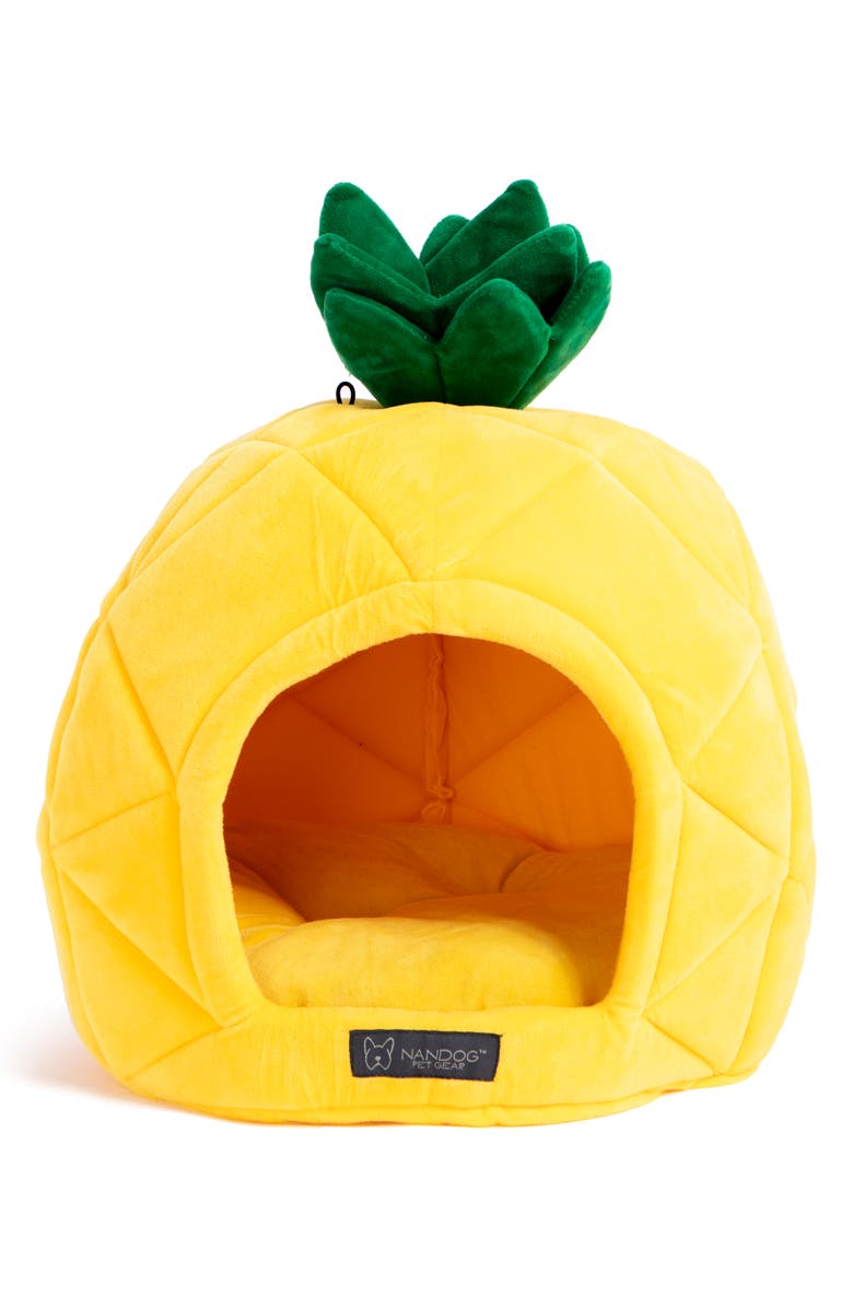 Nandog Pet Gear Pineapple Pet Bed, Main, color, 