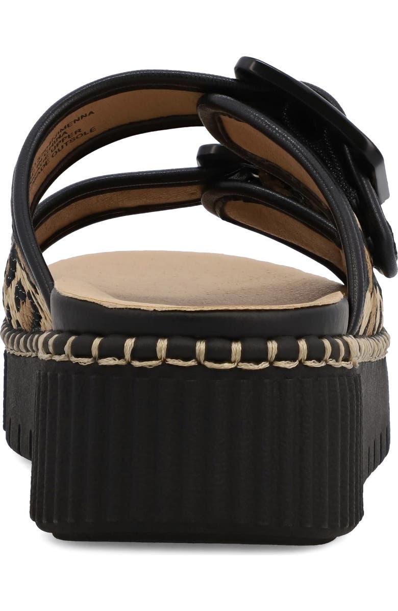 MIA Jimenna Buckle Strap Platform Sandal, Alternate, color, Leopard/ Black