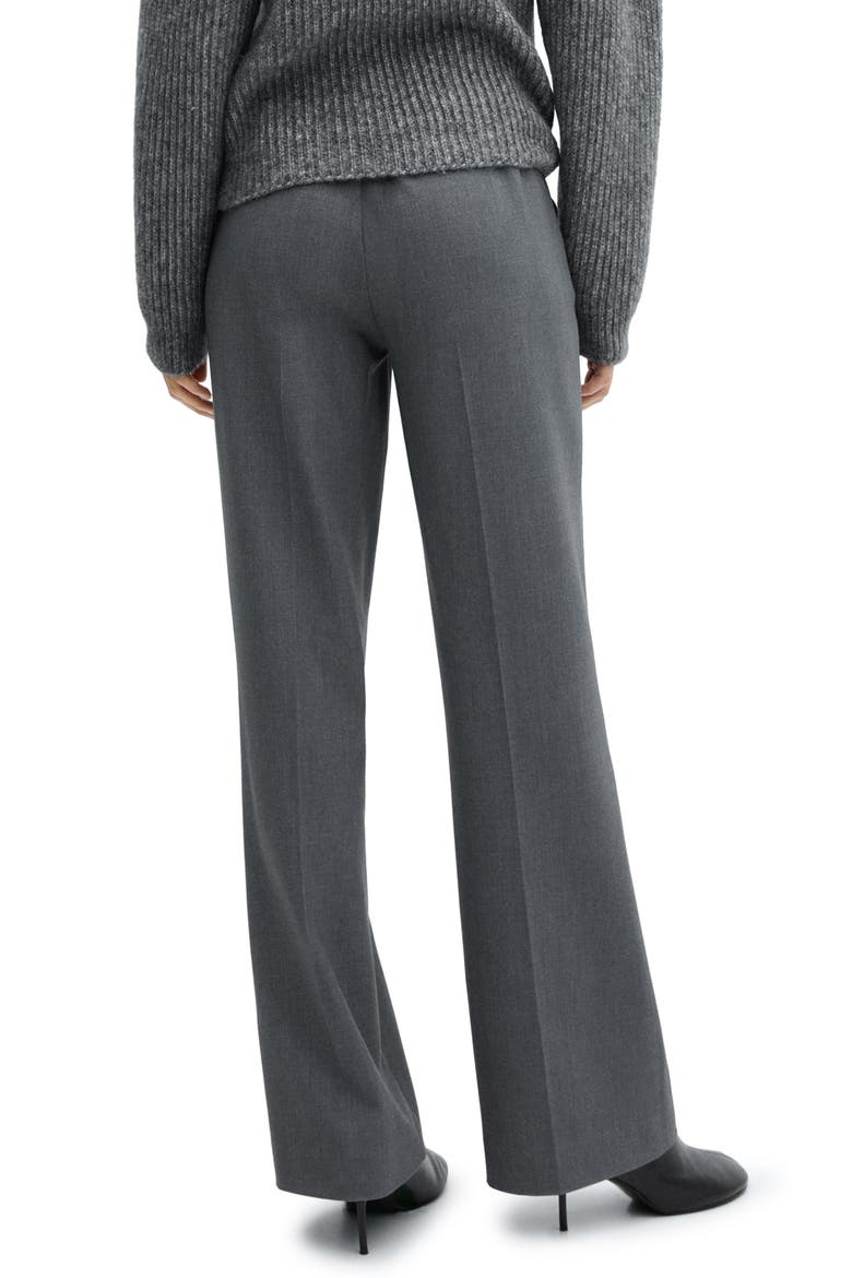 Flat Front Straight Leg Pants, Alternate, color, GREY