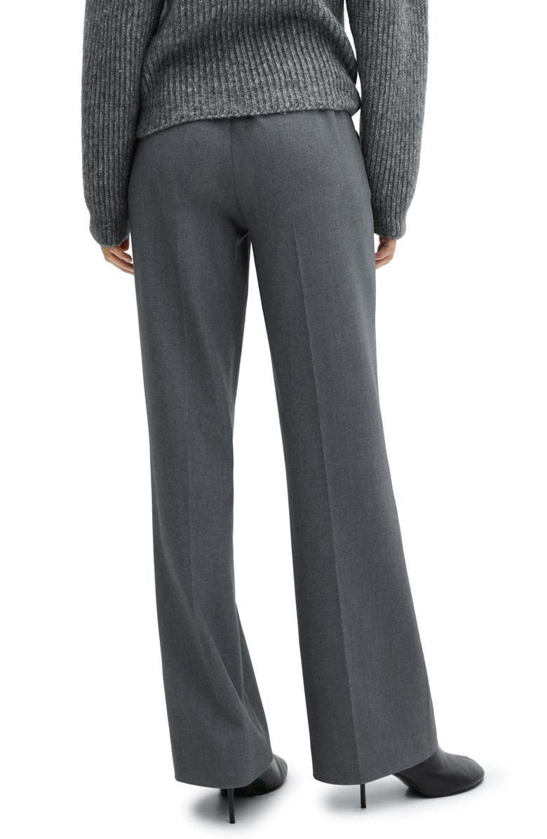 MANGO Flat Front Straight Leg Pants, Alternate, color, 