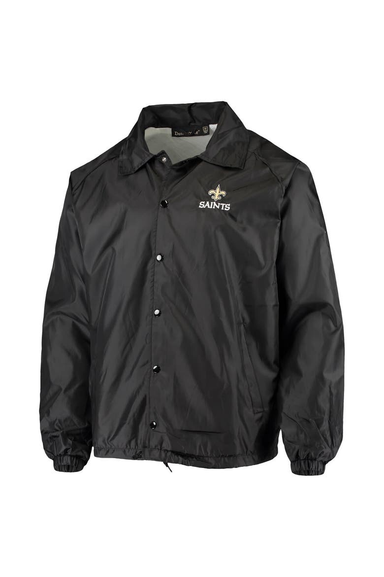 Men's Black New Orleans Saints Coaches Classic Raglan Full-Snap Windbreaker Jacket, Alternate, color, Black
