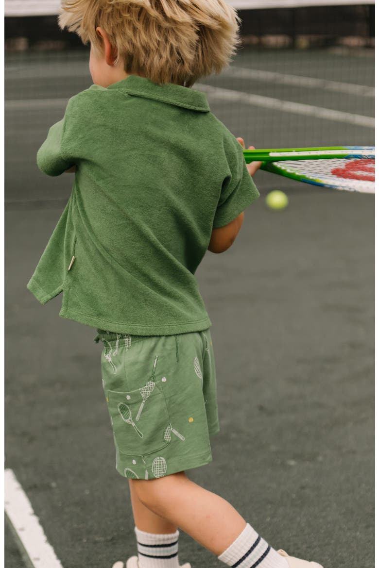 Kids' Organic Cotton Polo, Alternate, color, GRASS