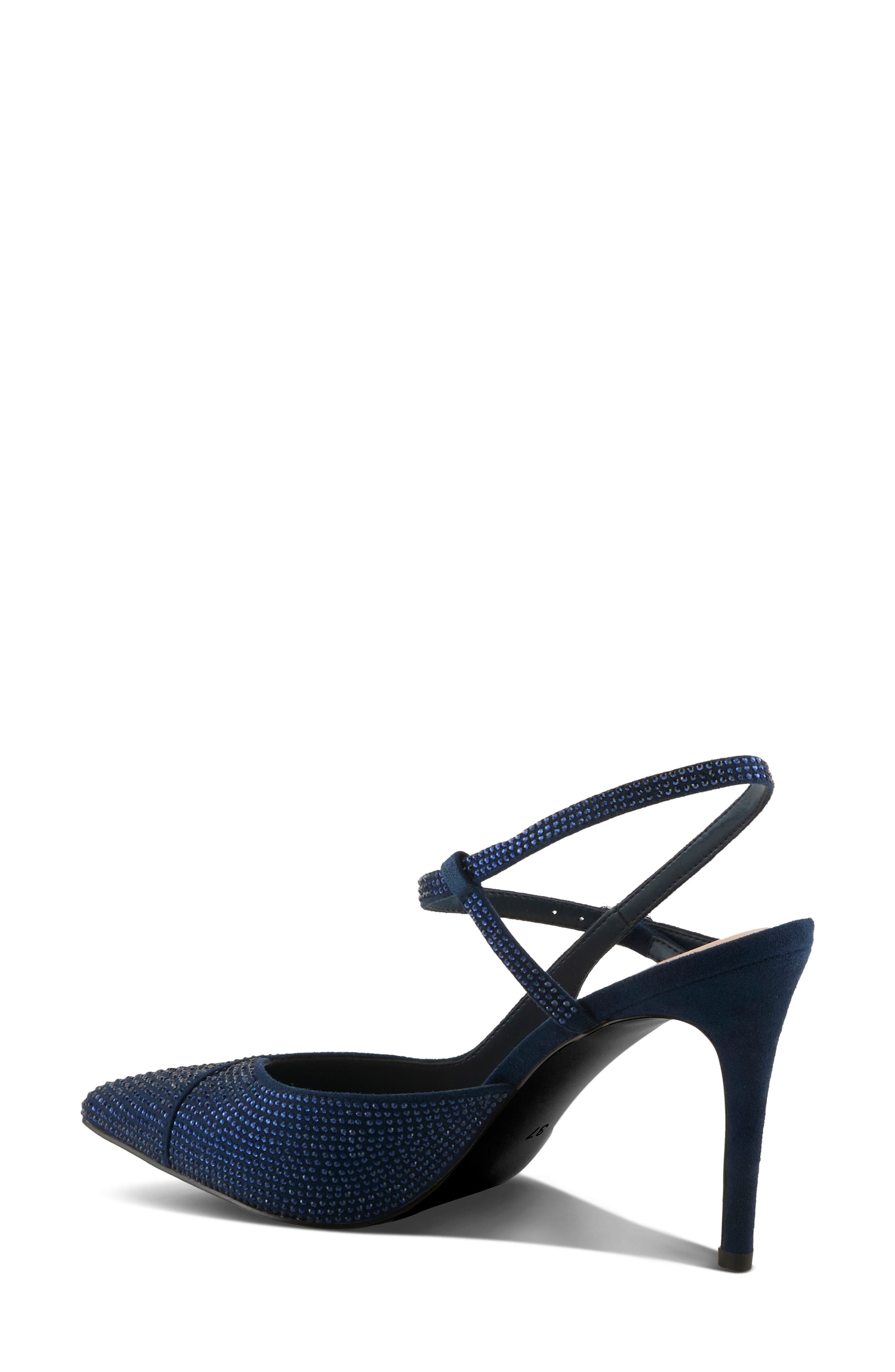 Elease Pointed Toe Pump, Alternate, color, NAVY