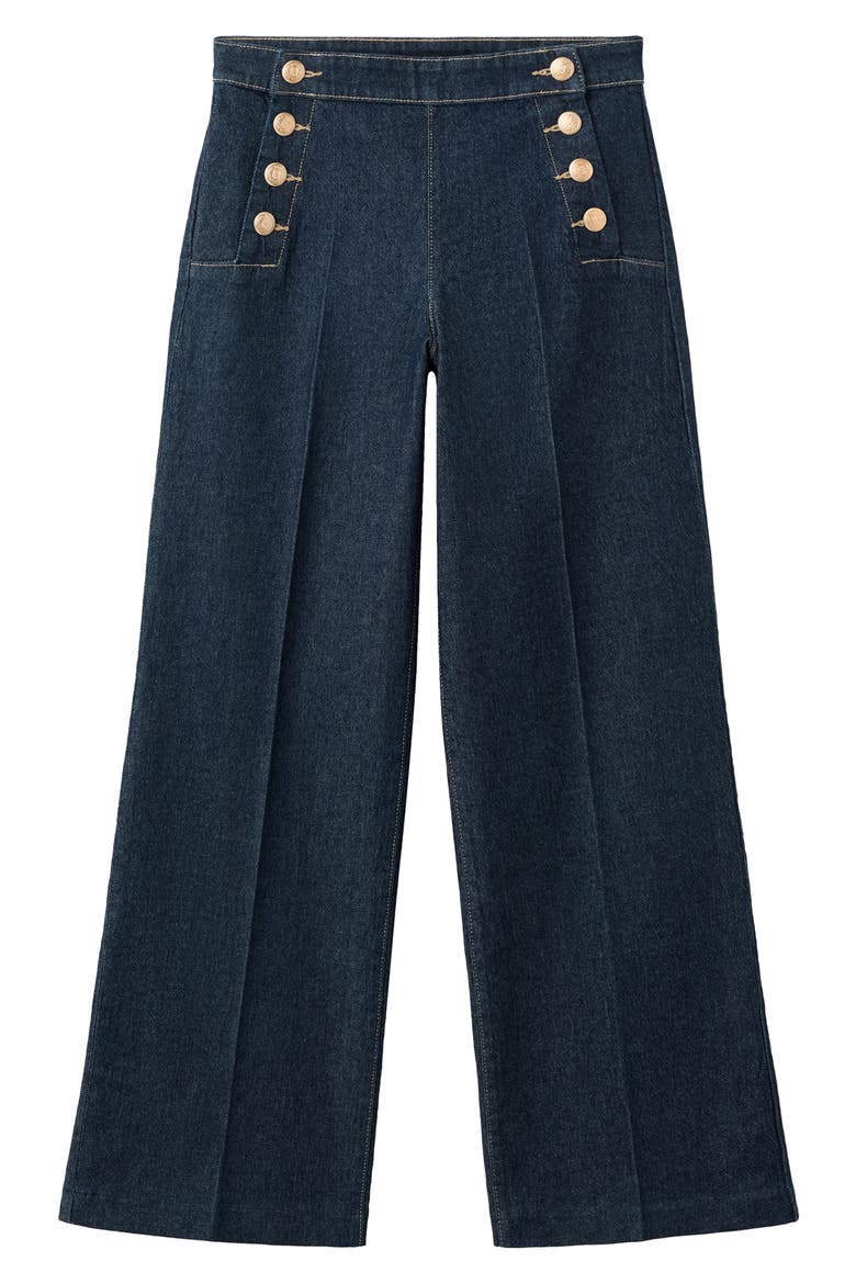 Sailor Wide Leg Jeans, Alternate, color, OPEN BLUE