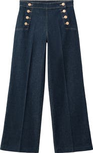 MANGO Sailor Wide Leg Jeans