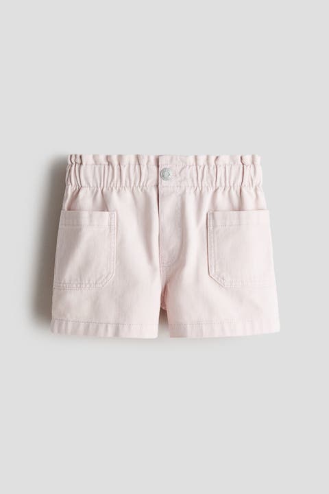 Loose fit denim shorts